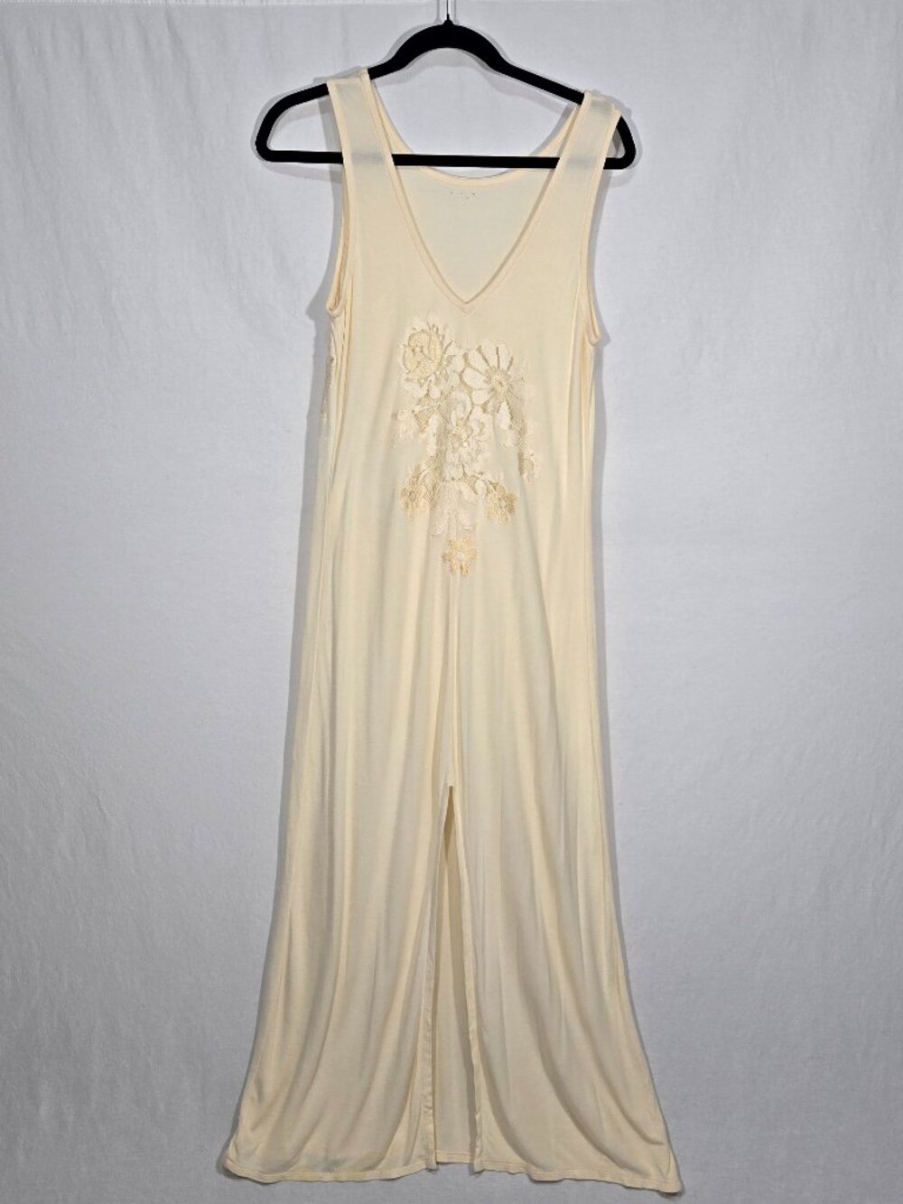 RARE Vintage MALIZIA by LA PERLA 90s Y2K Cream Luxury Nightgown Dress Size M/L.